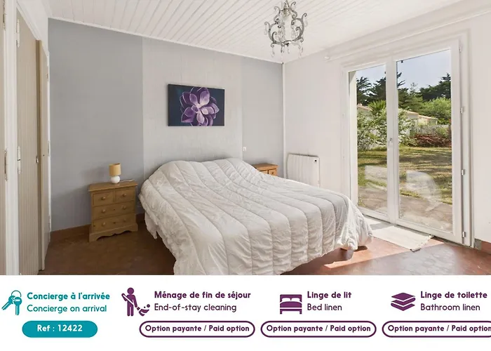 Hébergement de vacances 500 M De La Plage, Jardin, Maison Pour 5